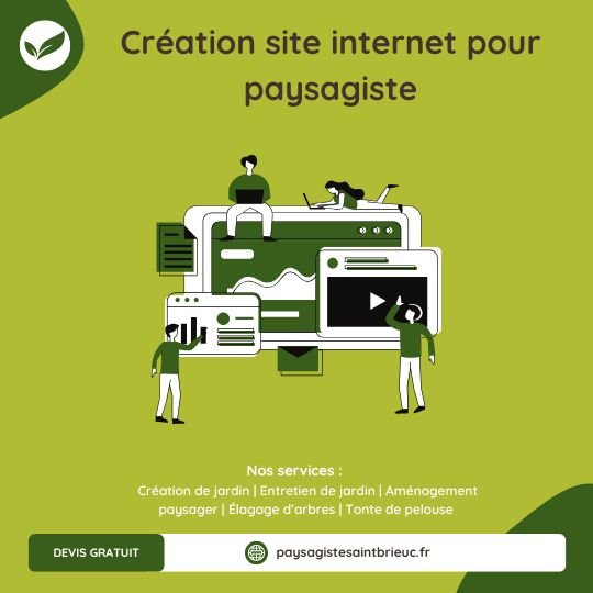 Création site internet pour paysagiste